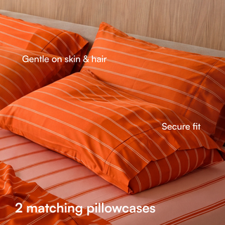 Cooling Bamboo Pillowcase Set | Stripes