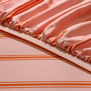 Cooling Bamboo Fitted Sheet | Stripes