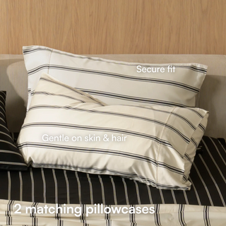 Cooling Bamboo Quilt Cover Set | Stripes