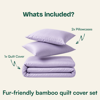 Fur-friendly Bamboo Quilt Cover Set