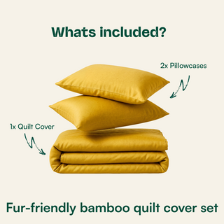 Fur-friendly Bamboo Quilt Cover Set