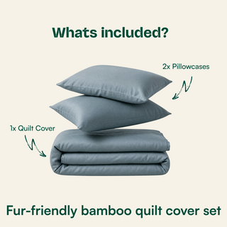 Fur-friendly Bamboo Quilt Cover Set