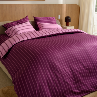 Cooling Bamboo Quilt Cover Set | Stripes