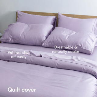 Fur-friendly Bamboo Quilt Cover Set