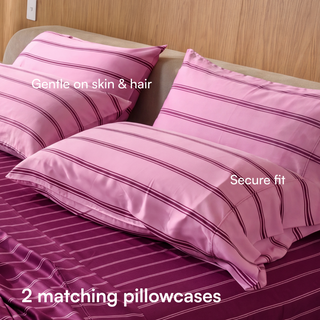 Cooling Bamboo Pillowcase Set | Stripes