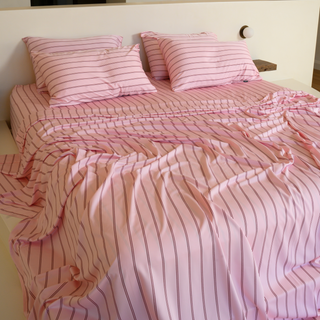 Fur-friendly Bamboo Sheet Set | Stripes
