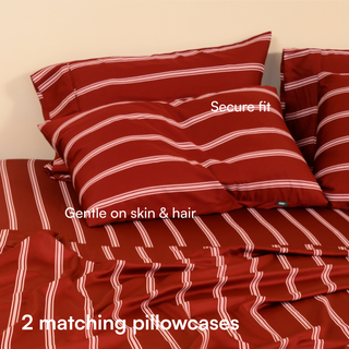 Fur-friendly Bamboo Sheet Set | Stripes