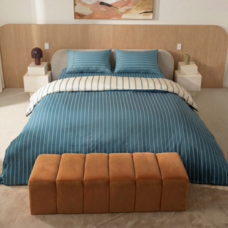 Cooling Bamboo Quilt Cover Set | Stripes