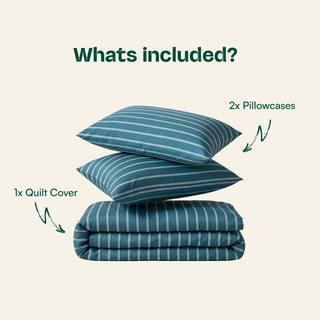 Cooling Bamboo Quilt Cover Set | Stripes