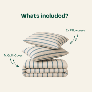 Cooling Bamboo Quilt Cover Set | Stripes