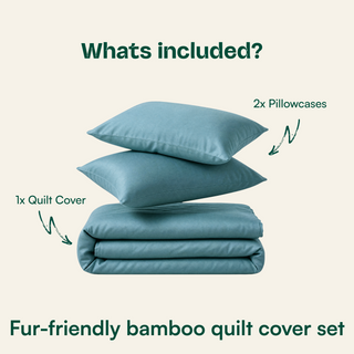 Fur-friendly Bamboo Quilt Cover Set