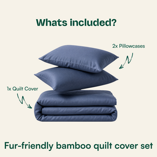 Fur-friendly Bamboo Quilt Cover Set