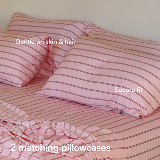 Cooling Bamboo Pillowcase Set | Stripes