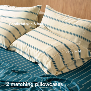 Cooling Bamboo Pillowcase Set | Stripes