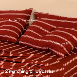 Cooling Bamboo Pillowcase Set | Stripes