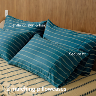 Cooling Bamboo Pillowcase Set | Stripes