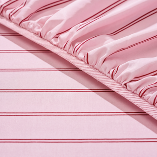 Cooling Bamboo Fitted Sheet | Stripes