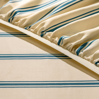 Cooling Bamboo Fitted Sheet | Stripes