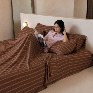 Cooling Bamboo Sheet Set | Stripes