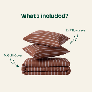 Cooling Bamboo Quilt Cover Set | Stripes