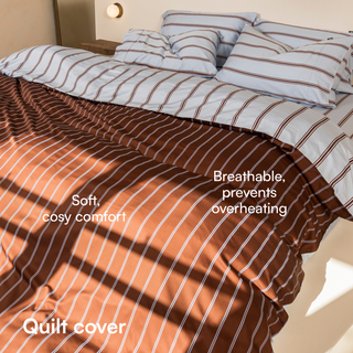 Cooling Bamboo Quilt Cover Set | Stripes
