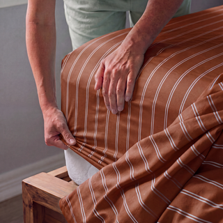 Cooling Bamboo Fitted Sheet | Stripes