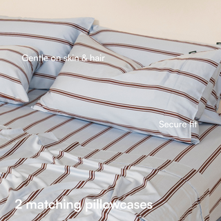 Cooling Bamboo Pillowcase Set | Stripes