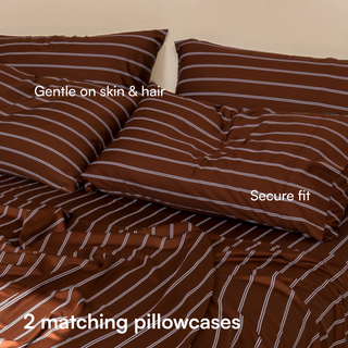 Cooling Bamboo Pillowcase Set | Stripes