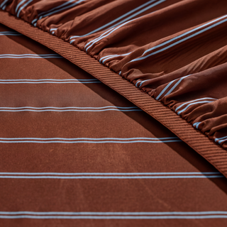 Cooling Bamboo Fitted Sheet | Stripes