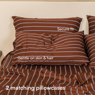 Cooling Bamboo Quilt Cover Set | Stripes