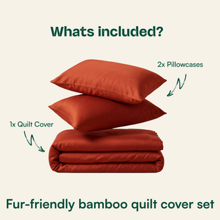 Fur-friendly Bamboo Quilt Cover Set