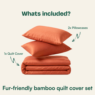 Fur-friendly Bamboo Quilt Cover Set