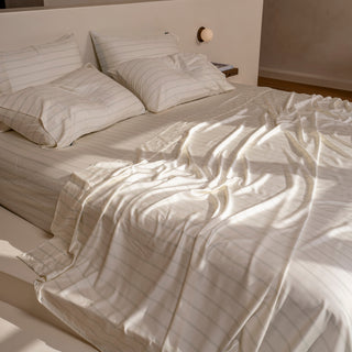 Fur-friendly Bamboo Sheet Set | Stripes