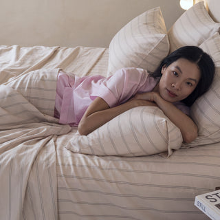 Fur-friendly Bamboo Sheet Set | Stripes