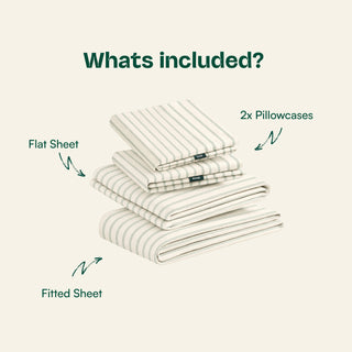 Fur-friendly Bamboo Sheet Set | Stripes