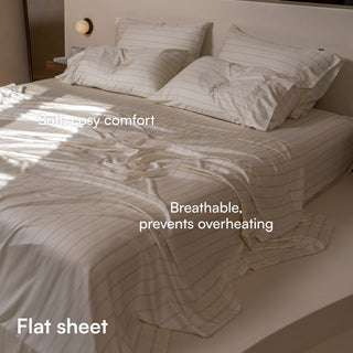 Fur-friendly Bamboo Sheet Set | Stripes
