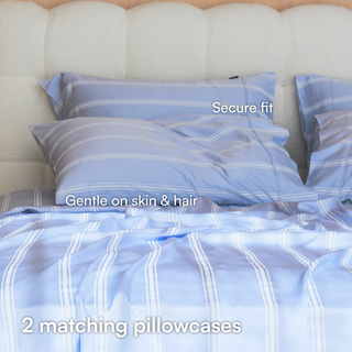 Cooling Bamboo Quilt Cover Set | Stripes