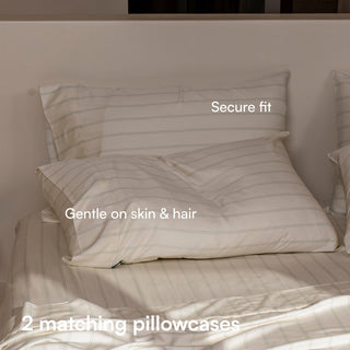 Fur-friendly Bamboo Sheet Set | Stripes
