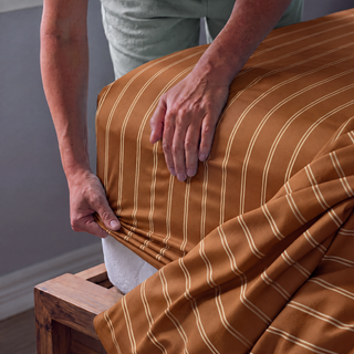 Cooling Bamboo Fitted Sheet | Stripes