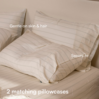 Cooling Bamboo Pillowcase Set | Stripes