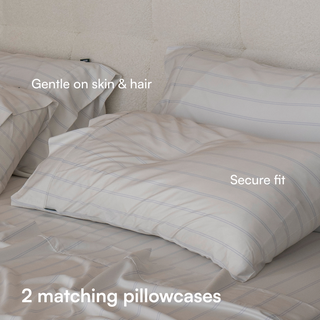 Cooling Bamboo Pillowcase Set | Stripes