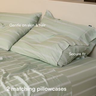 Cooling Bamboo Pillowcase Set | Stripes