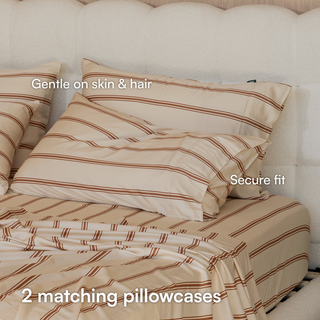 Cooling Bamboo Pillowcase Set | Stripes