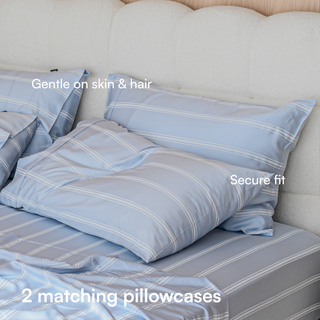 Cooling Bamboo Pillowcase Set | Stripes