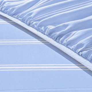 Cooling Bamboo Fitted Sheet | Stripes