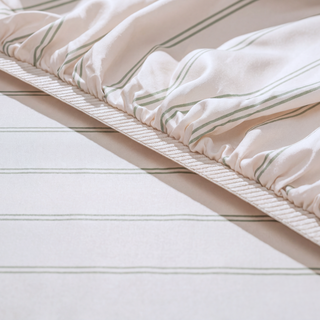 Cooling Bamboo Fitted Sheet | Stripes