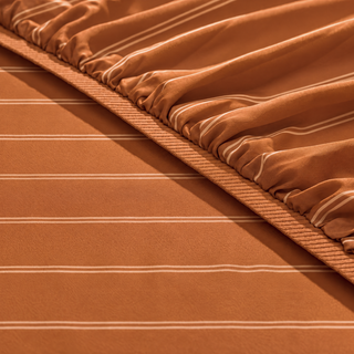 Cooling Bamboo Fitted Sheet | Stripes
