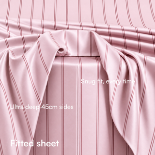 Fur-friendly Bamboo Fitted Sheet | Stripes