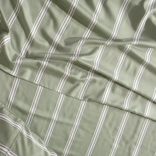 Cooling Bamboo Fitted Sheet | Stripes