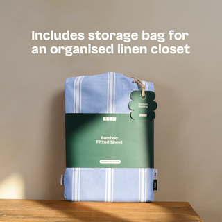 Cooling Bamboo Fitted Sheet | Stripes